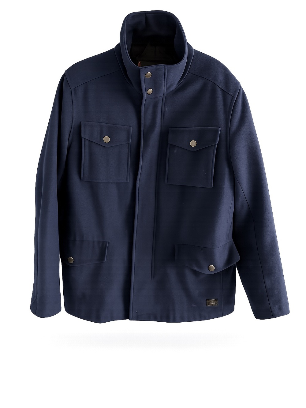 Ben Sherman Men's Navy Wool-Blend Field Jacket - Size Medium